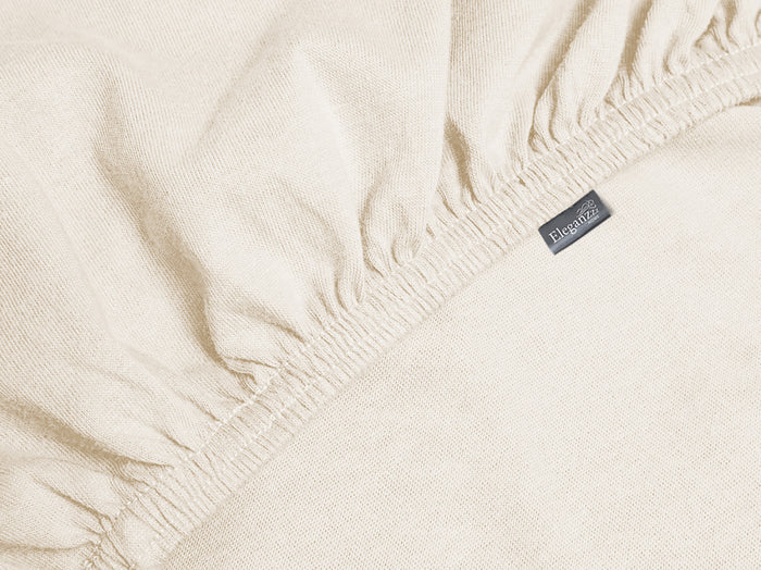 Eleganzzz Topper Hoeslaken Jersey Katoen Stretch - ecru