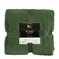 Mica Decorations Bronte Fleece Deken - L200 x B150 cm - Groen