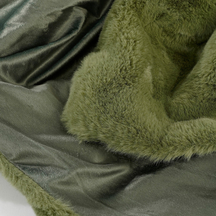 Mica Decorations Bronte Fleece Deken - L200 x B150 cm - Groen