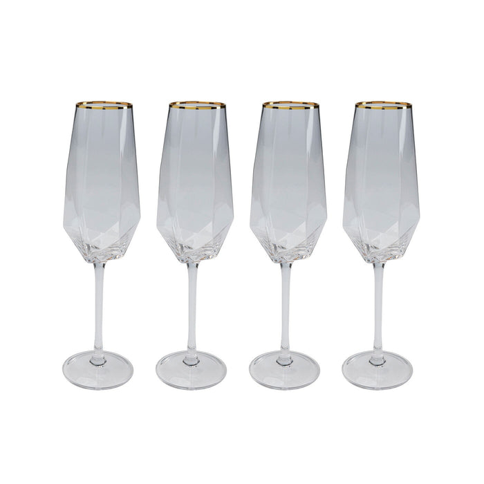 Kare Design Diamond Rim champagneglazen 4st