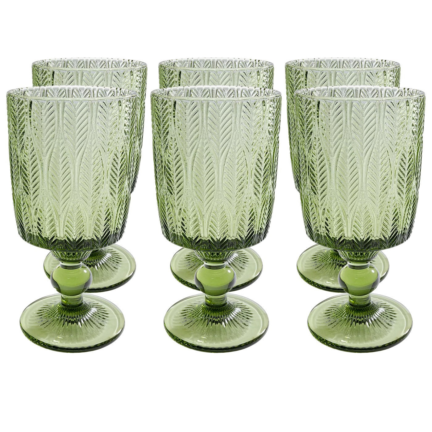 Kare Design Fogli Wijinglazen groen 6st