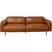 Sofa Calgary 3-Zits braun Kare Design