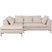 Hoekbank Gianna 250cm links creme Kare Design