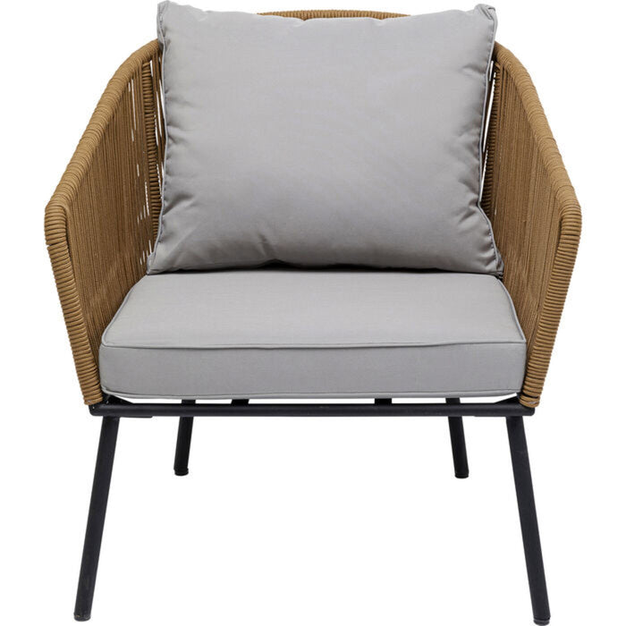 Tuinmeubilair Elba bruin 4-Zits Kare Design