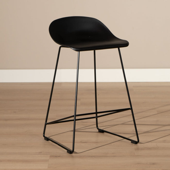 Livin24 Scandinavische Barkruk Ellen zwart 66cm