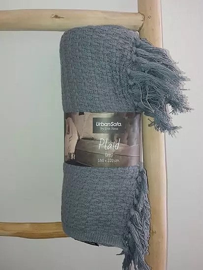 UrbanSofa Plaid 150X220 cm Grey