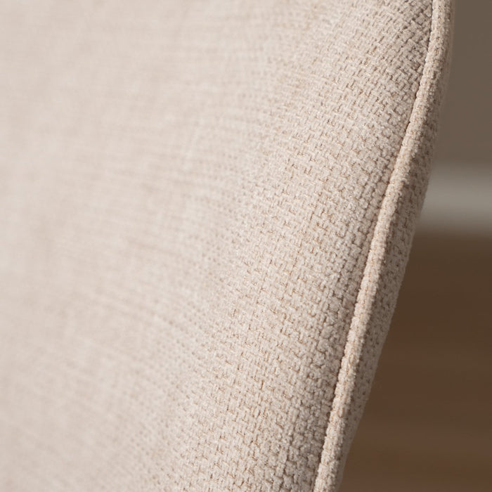 Bronx71 Scandinavische eetkamerstoel Ivar gerecyclede stof beige