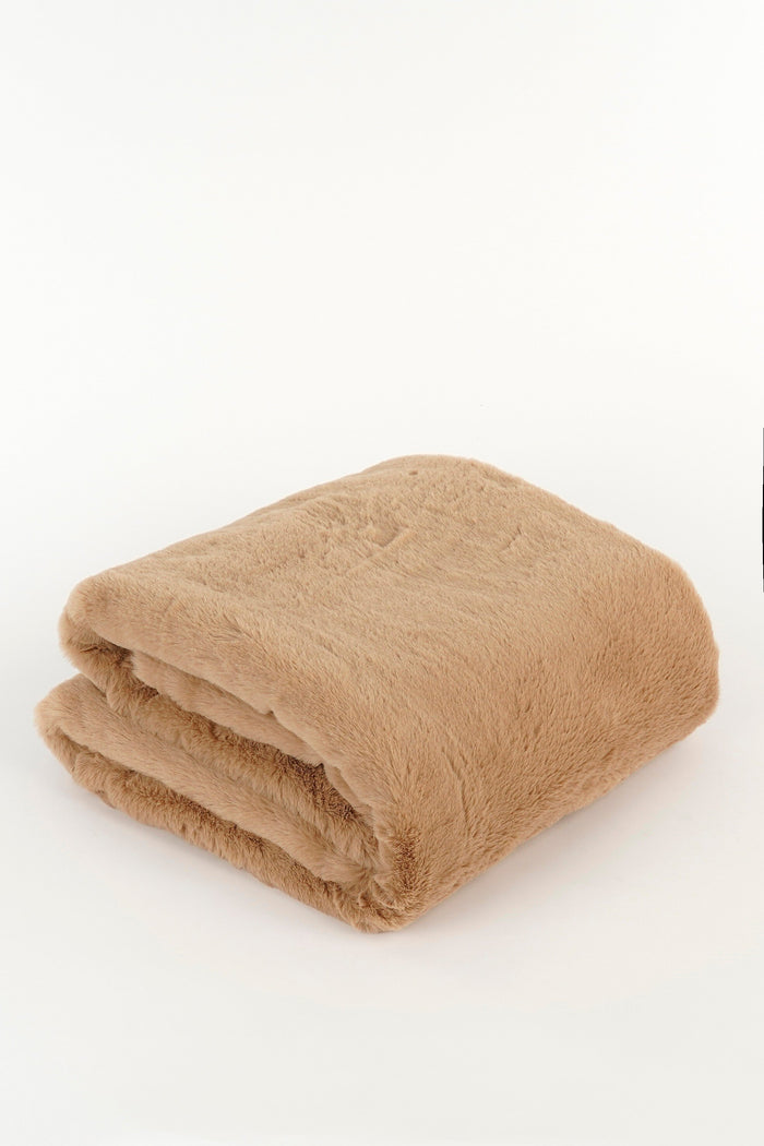 Mica Decorations Bronte Fleece Deken - L200 x B150 cm - Beige