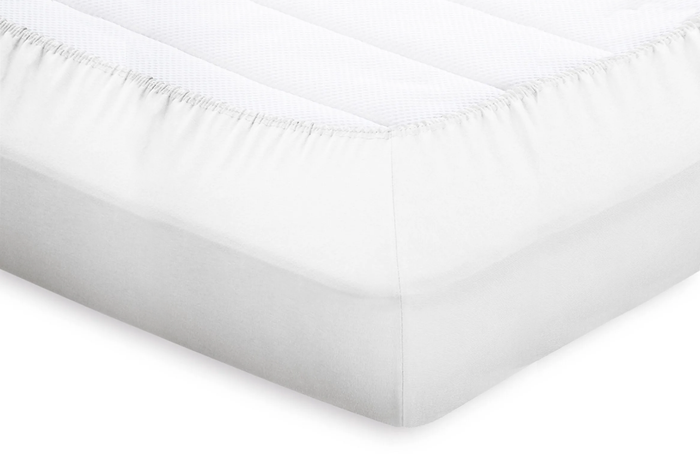 Eleganzzz Topper Hoeslaken Katoen Perkal - wit