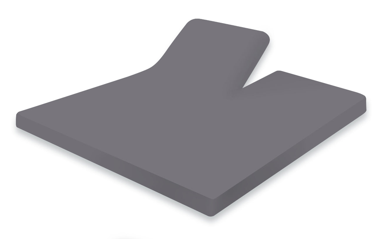 Eleganzzz Splittopper Hoeslaken Jersey Katoen Stretch - antraciet