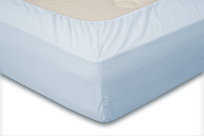 Eleganzzz Hoeslaken Jersey Katoen Stretch 35cm Hoge Hoek - licht blauw