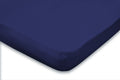 Eleganzzz Topper Hoeslaken Jersey Katoen Stretch - donker blauw