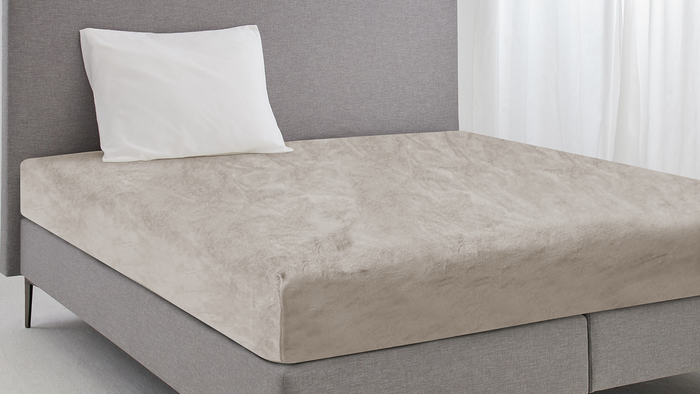 Eleganzzz Hoeslaken Flanel Fleece 35cm Hoekhoogte - beige