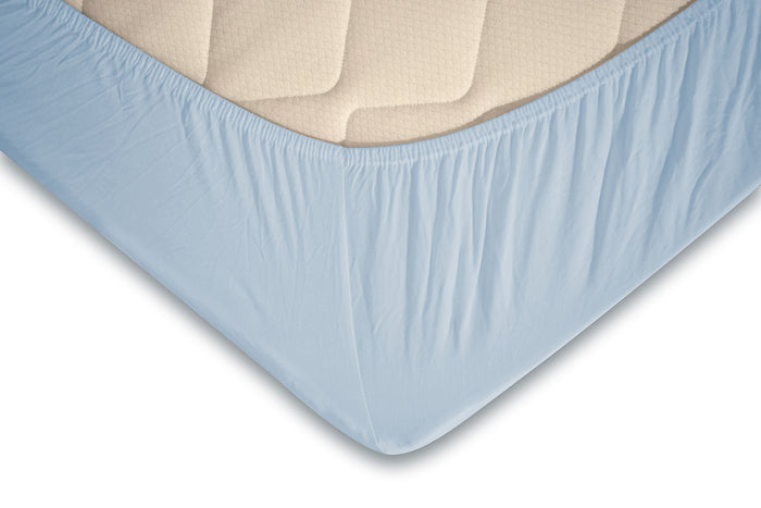Eleganzzz Topper Hoeslaken Jersey Katoen Stretch - licht blauw