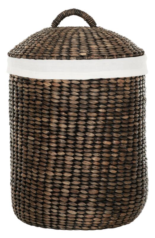 MUST Living Laundry basket Tahiti BLACK WASH,48|55xØ40 cm