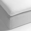 Yellow Topper Hoeslaken Katoen Perkal optic white