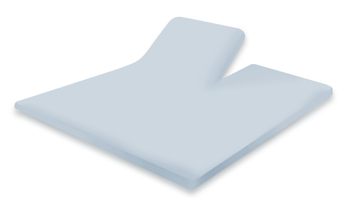 Eleganzzz Splittopper Hoeslaken Perkal Katoen - licht blauw