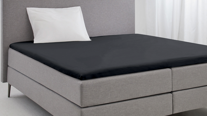 Eleganzzz Topper Hoeslaken Katoen Perkal - antraciet