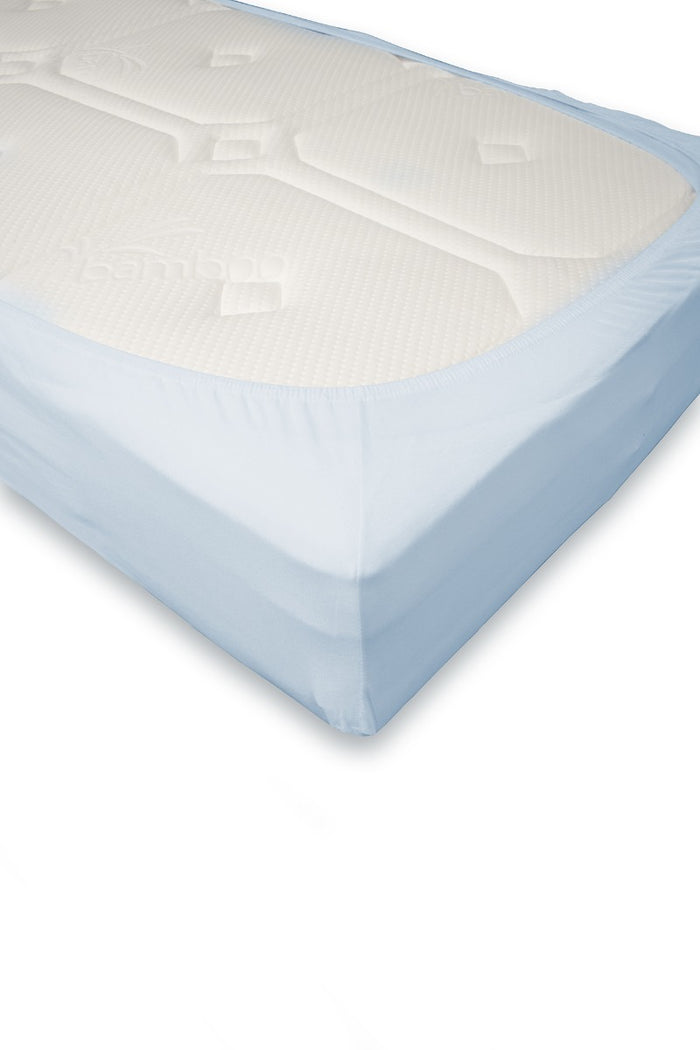 Dutch Dreams Hoeslaken Jersey Katoen - 25cm Hoek - 2x- licht blauw