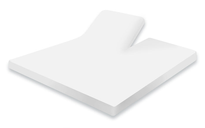 Eleganzzz Splittopper Hoeslaken Jersey Katoen Stretch - wit