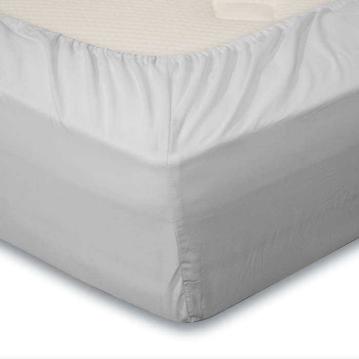 Eleganzzz Hoeslaken Katoen Perkal 35cm Hoekhoogte - licht grijs