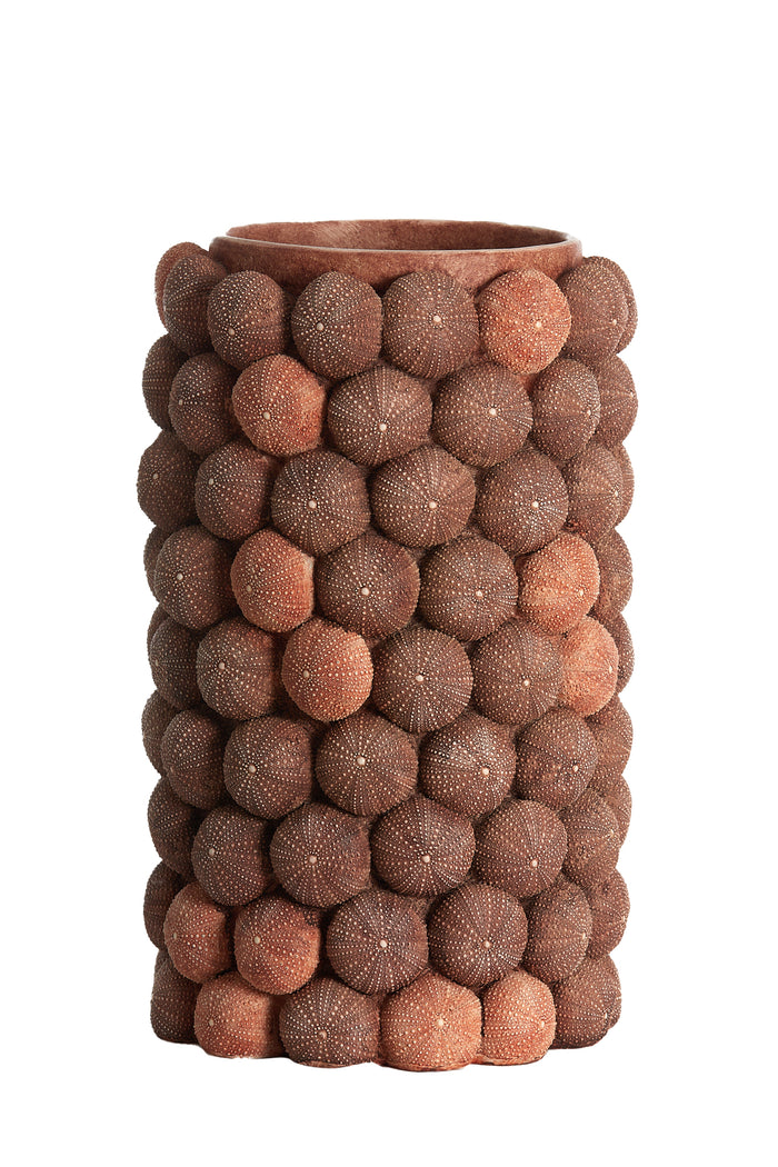 Light & Living - Vaas SEA URCHIN - Ø25x40cm - Rood