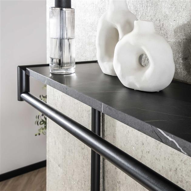 Hoyz Collection - Kapstok 20 Haaks Roede-hoedenplank  - 3D Zwart Bruin