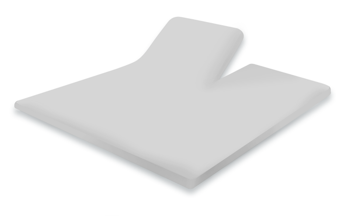 Eleganzzz Splittopper Hoeslaken Perkal Katoen - licht grijs