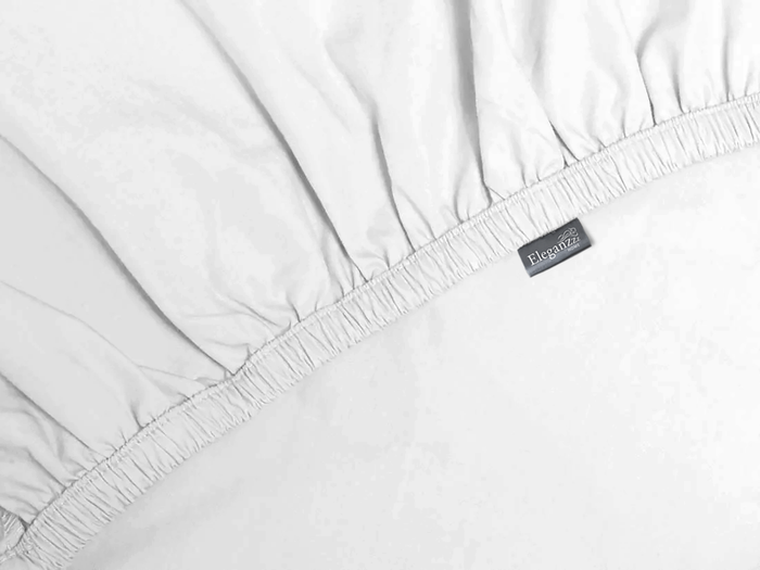 Eleganzzz Splittopper Hoeslaken Perkal Katoen - wit