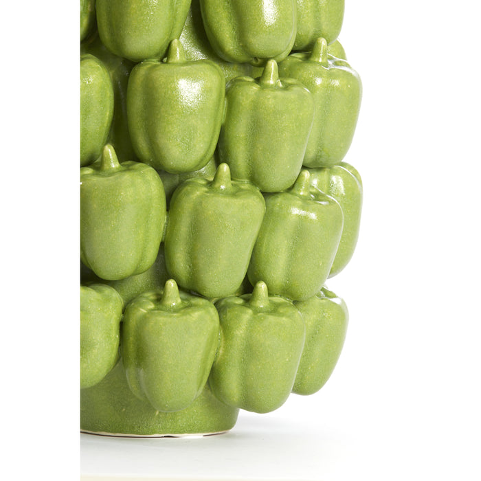 Light & Living - Vaas BELLPEPPER - 23.5x23x32.5cm - Groen