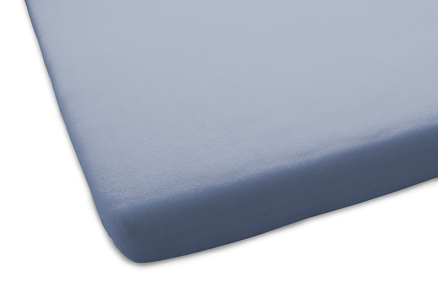 Dutch Dreams Hoeslaken Flanel Stretch - 25cm Hoek - 2x - licht blauw