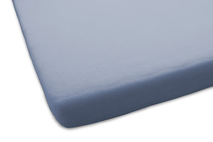 Dutch Dreams Hoeslaken Flanel Stretch - 25cm Hoek - 2x - licht blauw