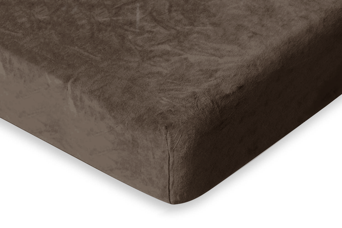 Eleganzzz Hoeslaken Flanel Fleece 35cm Hoekhoogte - taupe grey