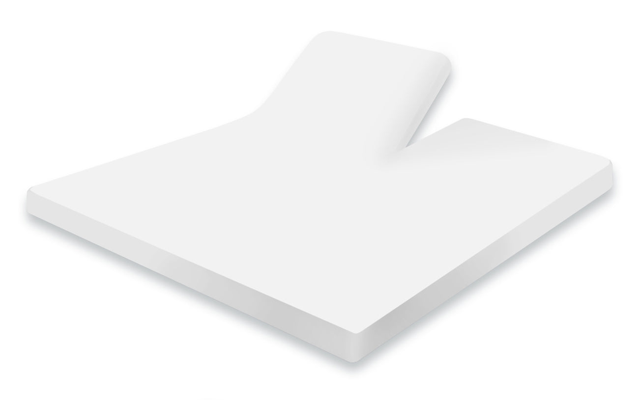 Eleganzzz Splittopper Hoeslaken Jersey Katoen Stretch - wit