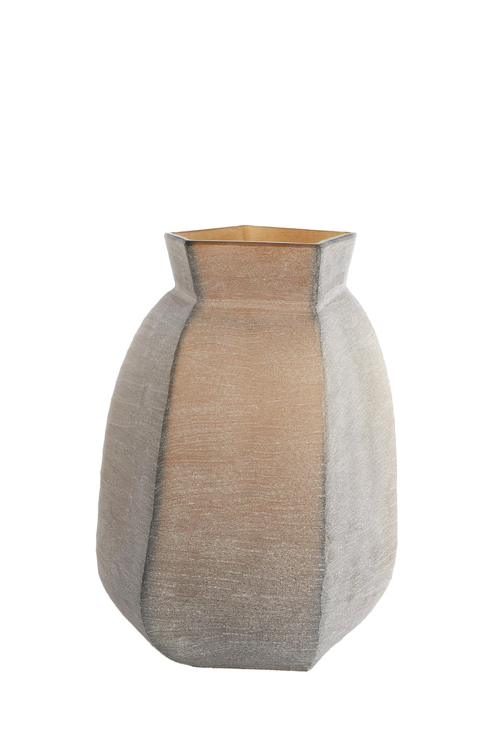 Light&living Vaas 28x25,5x40 cm VELIKO glas donker bruin