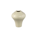 PTMD Ginos Cream Matt Ceramic Organic Bulb Vase S