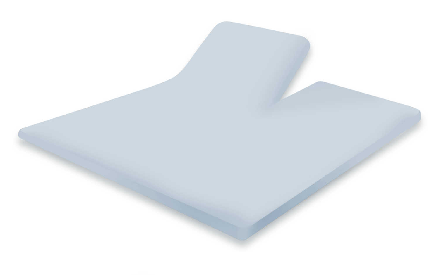 Eleganzzz Splittopper Hoeslaken Perkal Katoen - licht blauw