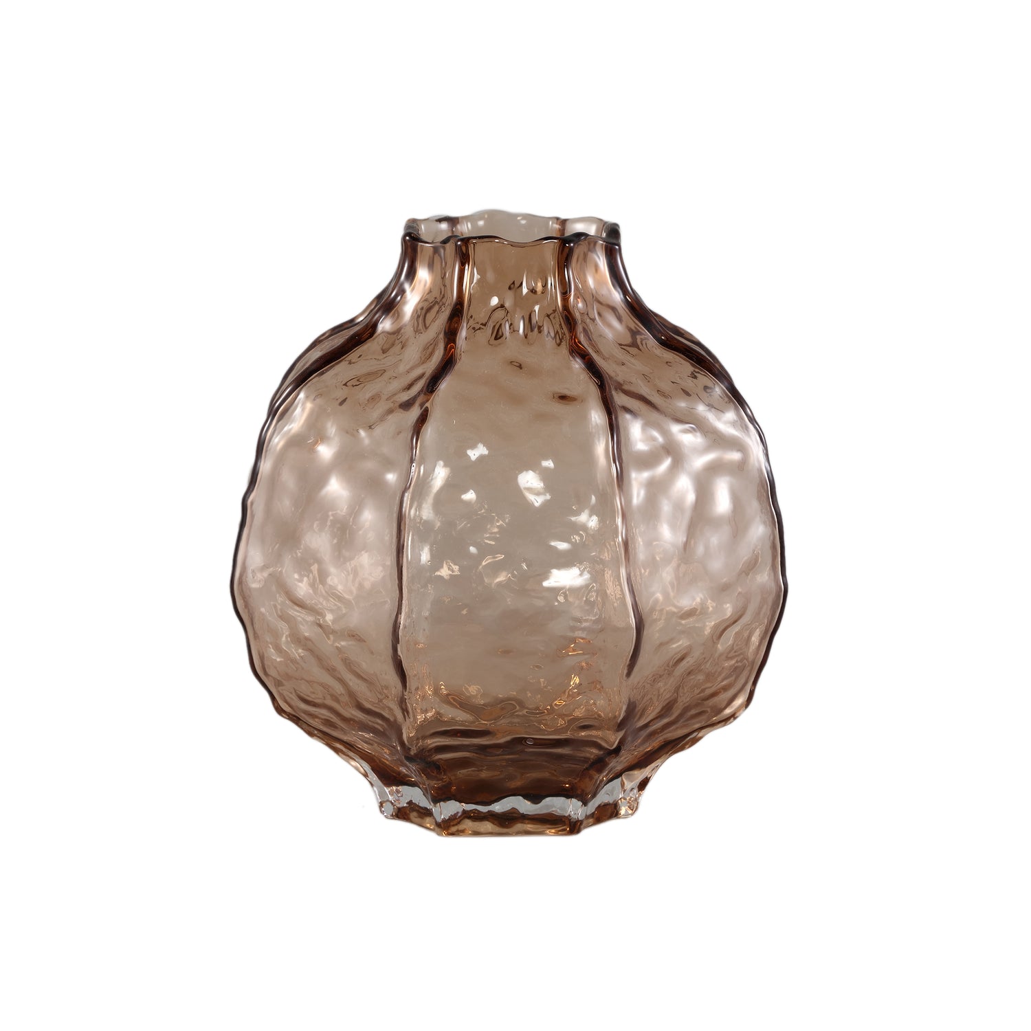PTMD Narin Cream Round Shaped Glass Vase L