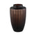 PTMD Linesa Brown Carved Glass Shaped Vase Matt L