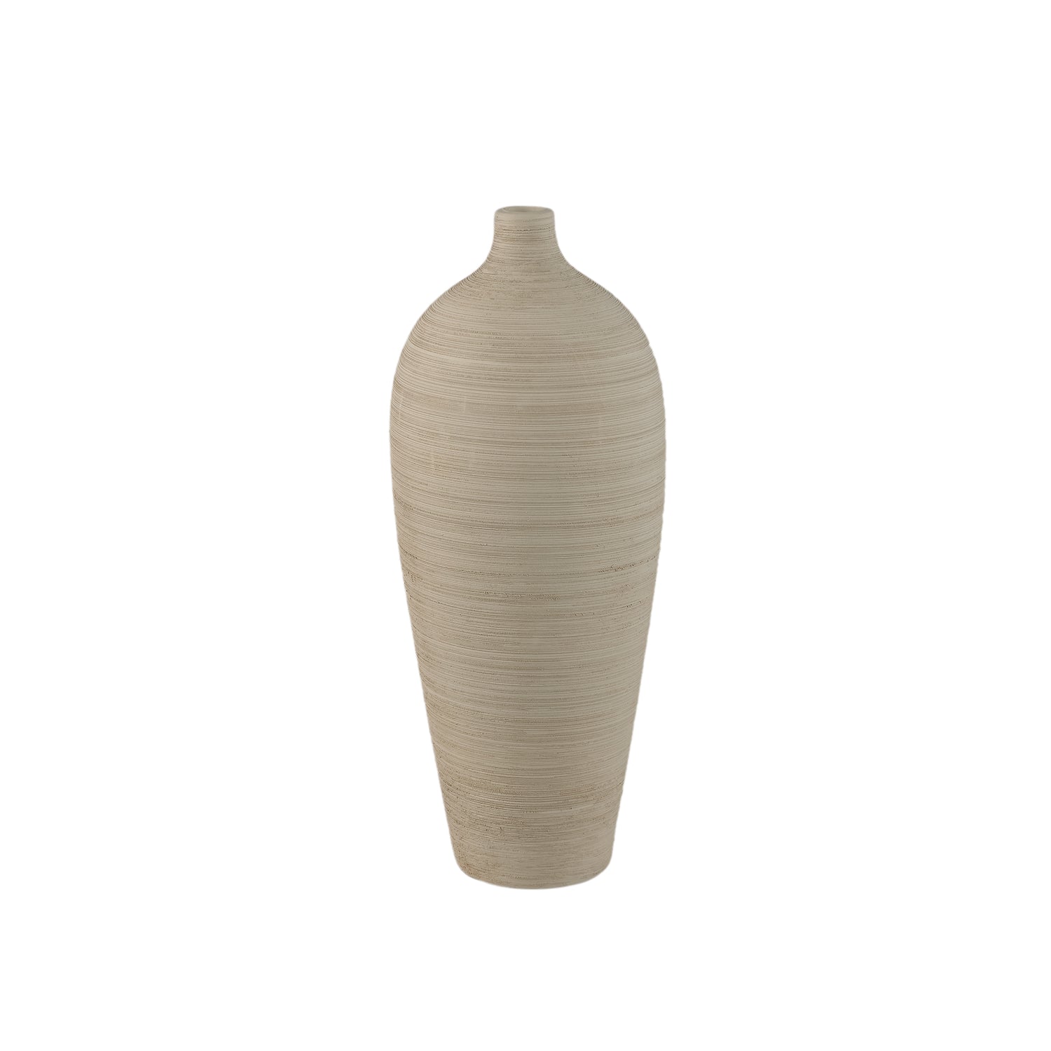 PTMD Cavinn Beige Matt Ceramic Bottle Vase M