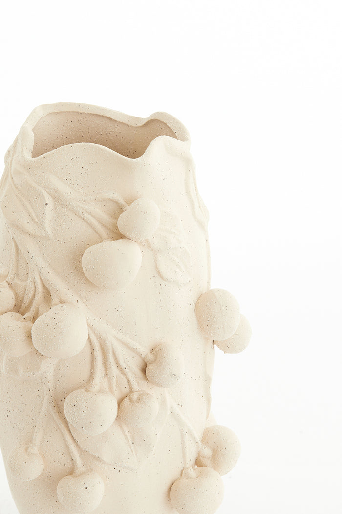 Light & Living - Vaas CHERRY - 20x19.5x30.5cm - Wit