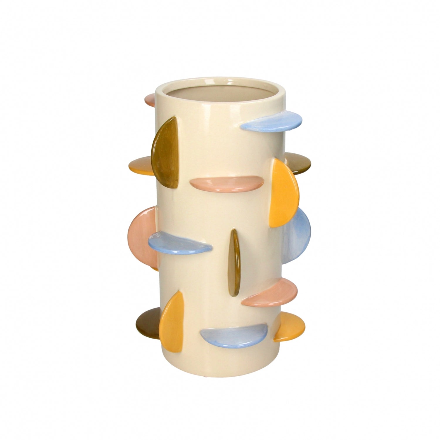 HD Collection Vaas Disks - Blauw|Creme|Geel|Groen|Roze - Keramiek