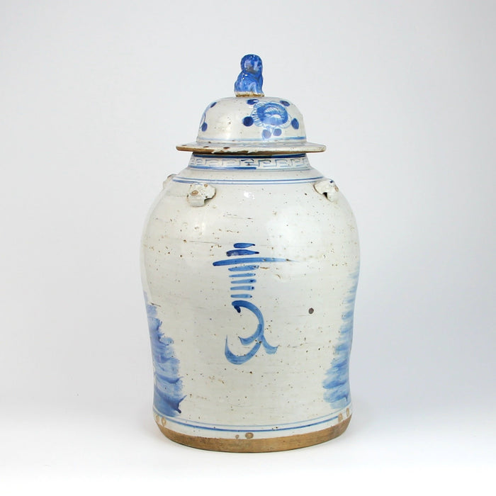 Fine Asianliving Chinese Gemberpot Blauw Wit