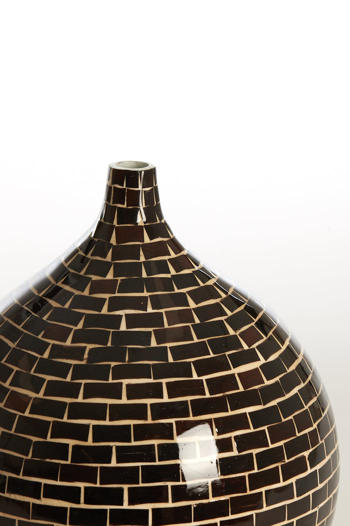 Light & Living - Vaas ELORZA - Ø22x25cm - Bruin