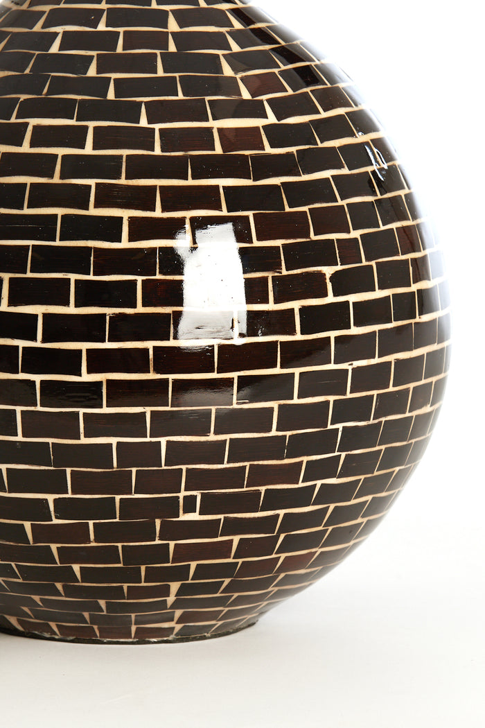 Light & Living - Vaas ELORZA - Ø22x25cm - Bruin