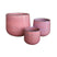 PTMD Dairsai Pink Glazed Round Ceramic Pot SV3