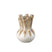 PTMD Manali Cream Ceramic Round Vase Colored Tubes M