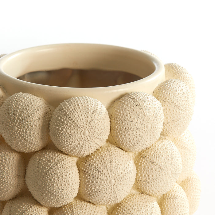 Light & Living - Vaas SEA URCHIN - Ø20.5x18cm - Wit