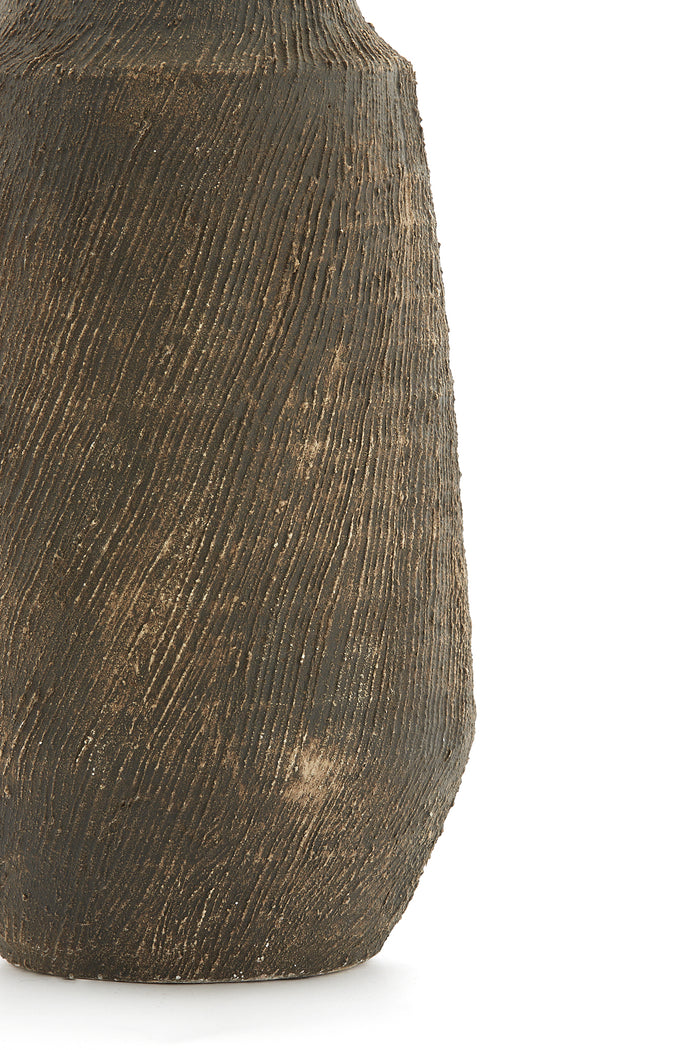 Light & Living - Vaas KIDIRA - Ø18.5x38cm - Bruin