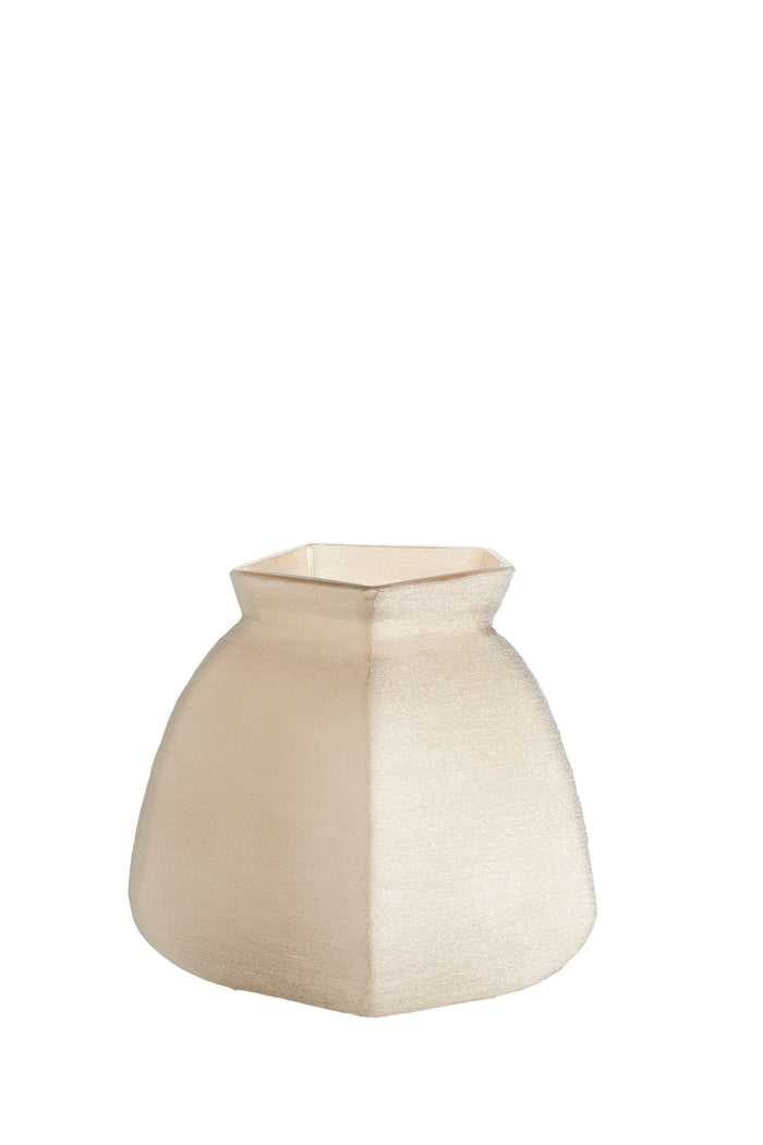 Light&living Vaas 26,5x25,5x27 cm VELIKO glas licht bruin